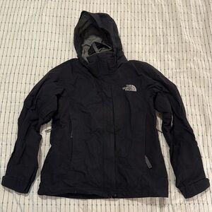 The North Face Black HyVent Hooded Jacket Small